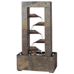 Kenroy Home Waterdrop Natural Slate Tabletop Fountain